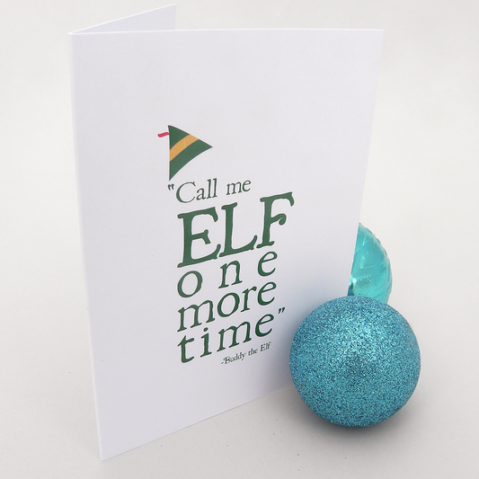 Call me Elf Christmas card