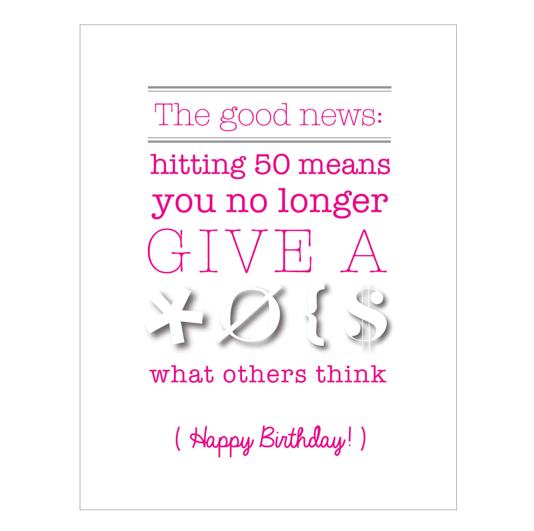 Don't give a... birthday card