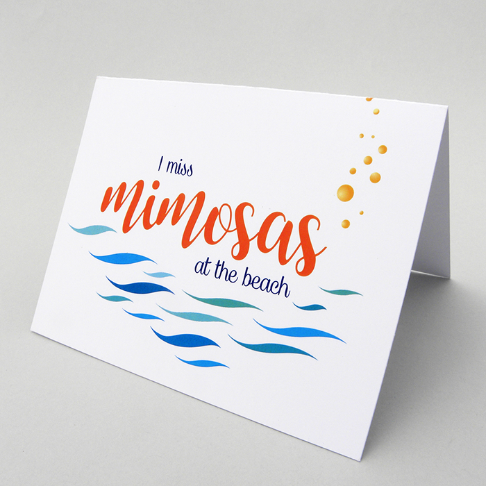 Friendship card: Mimosas