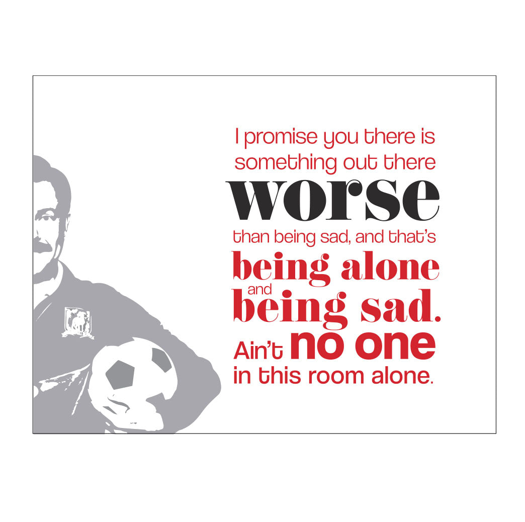 Ted Lasso "worse" card