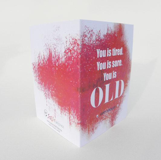 You is Old birthday card