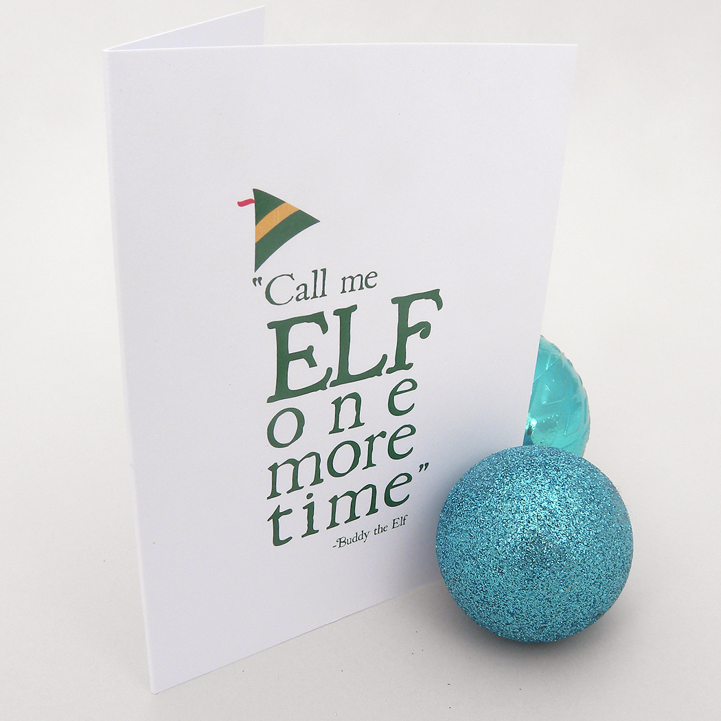 Call me Elf Christmas card