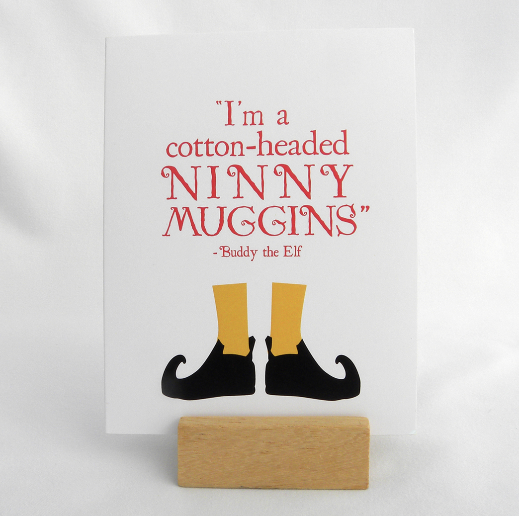 Ninnymuggins Christmas card