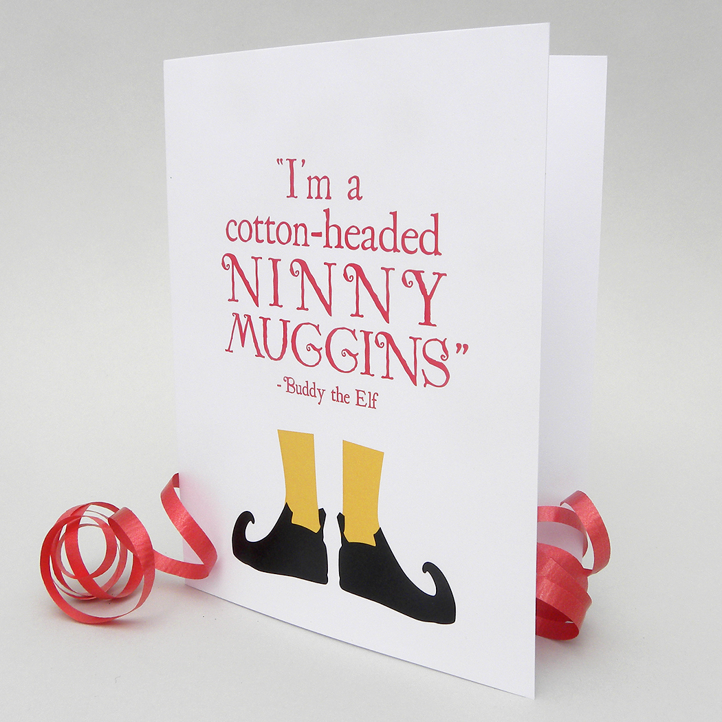 Ninnymuggins Christmas card