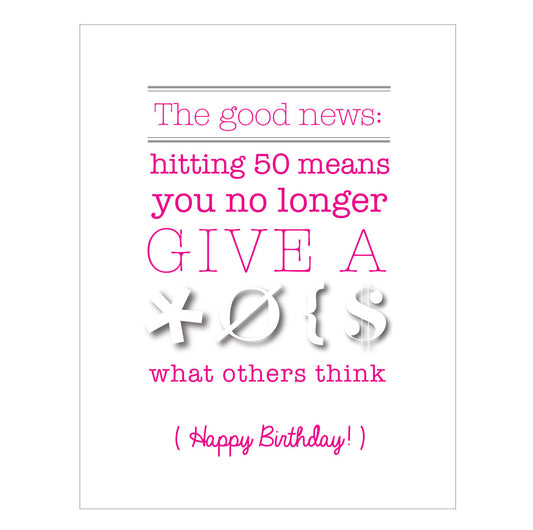 Don't give a... birthday card