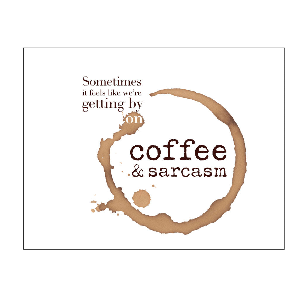 white background black type with a picture of coffee ring