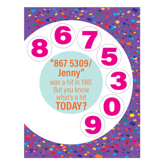 8675309 Birthday card