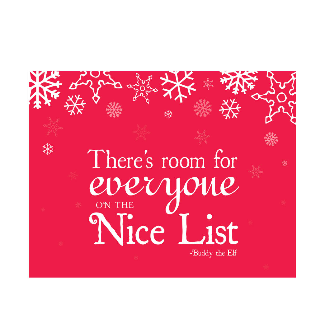 Nice List Christmas card