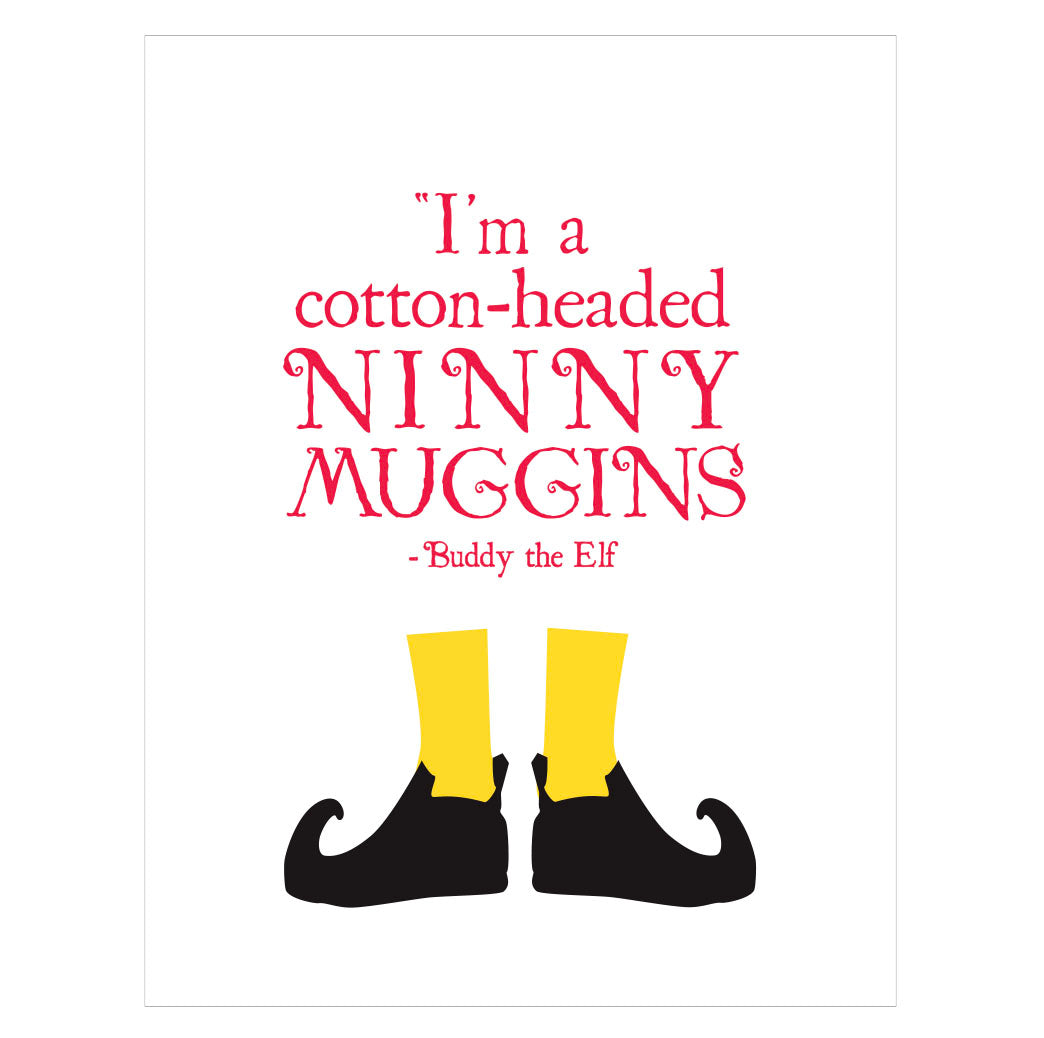 Ninnymuggins Christmas card