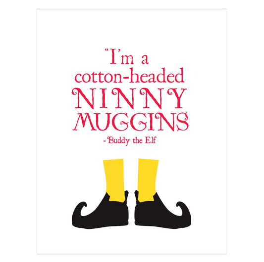 Ninnymuggins Christmas card