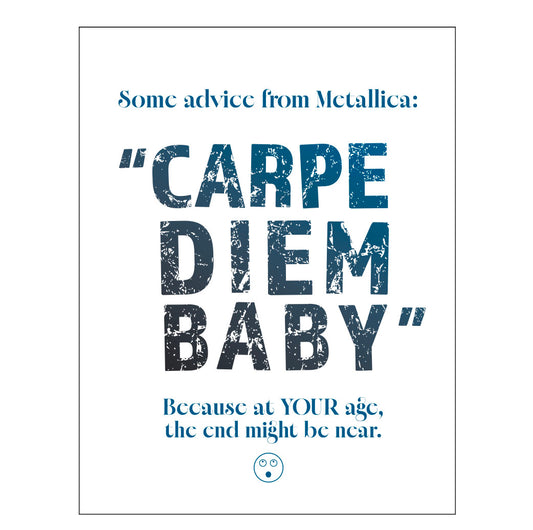 Carpe Diem Birthday card