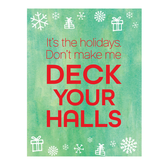 Deck your halls Christmas card
