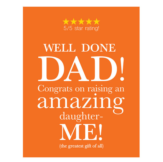 Father's Day card: "Done"