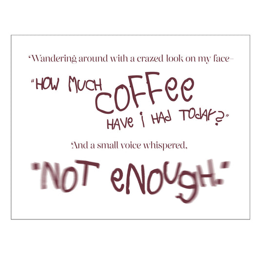 "not enough"-Friendship card