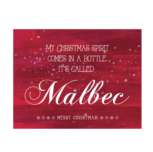 Malbec Christmas card