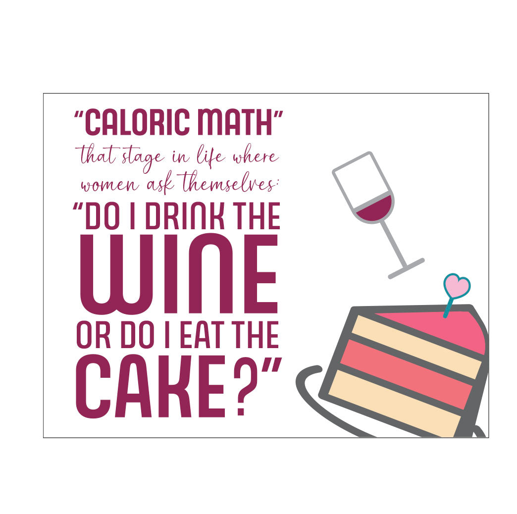 Caloric Math Birthday card
