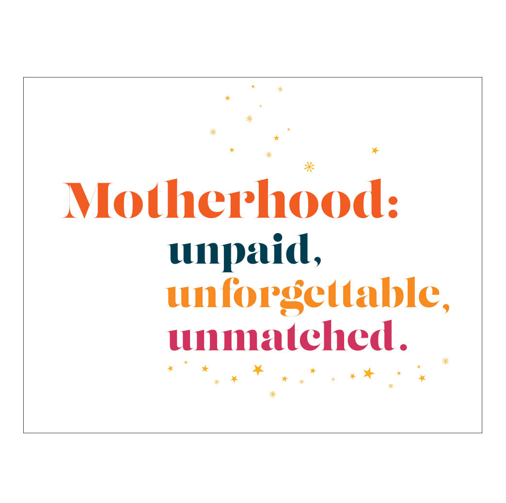 Mother's Day card: Unmatched