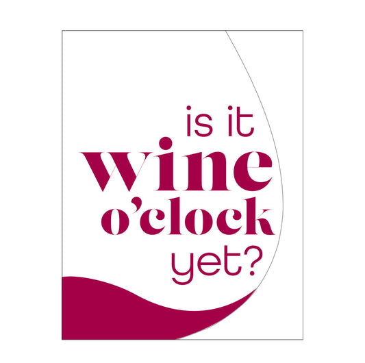 Friendship card: Wine O'clock