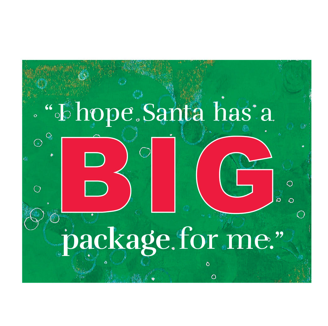 Big Package Christmas card