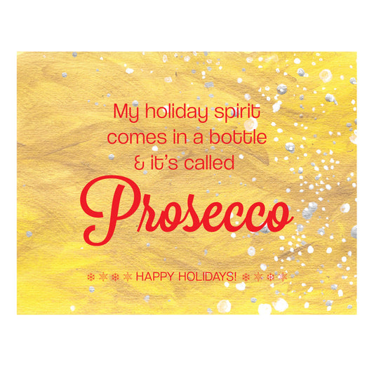 Prosecco Christmas card