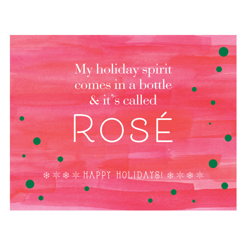 Rosé Christmas card