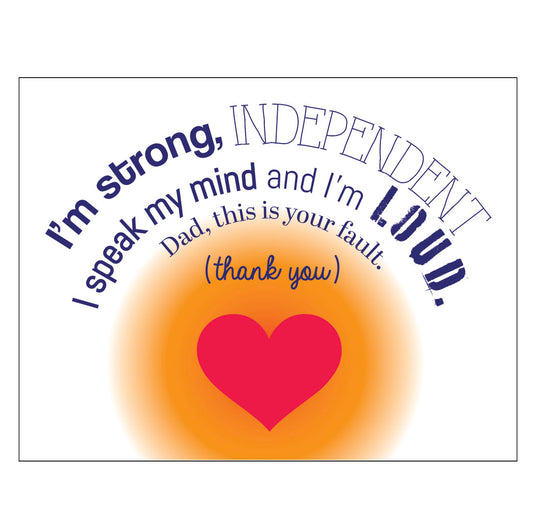 Father's Day card: THANK YOU