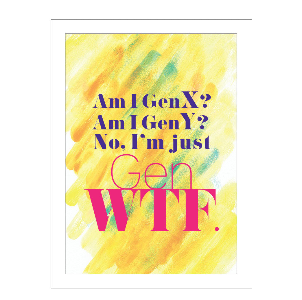 GenWTF - Framed print